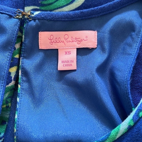 Lilly Pulitzer Dress Tank Mini Swing Blue Crush - Picture 4 of 7